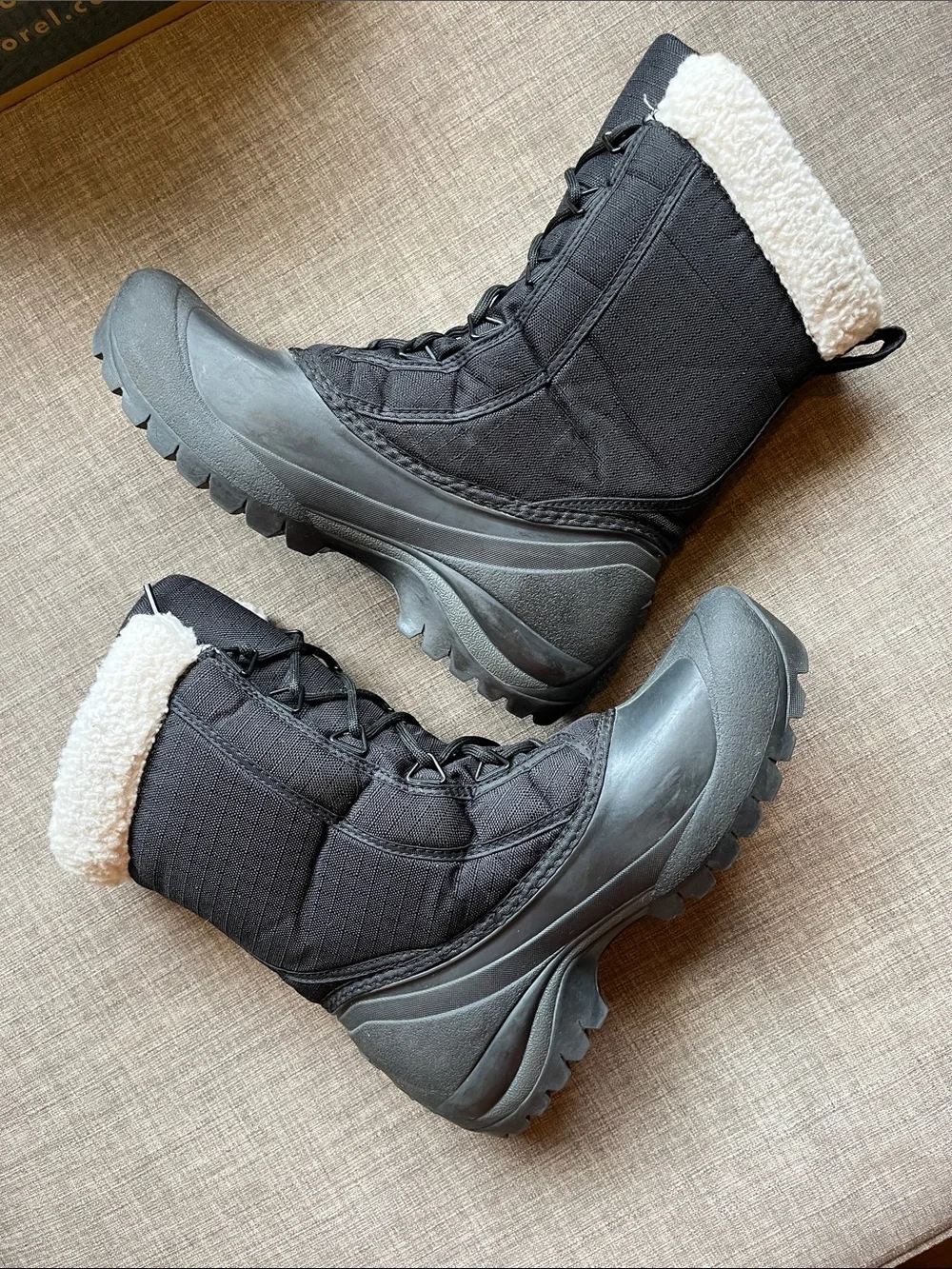 Sorel Cumberland Black Winter Boots Women's 7